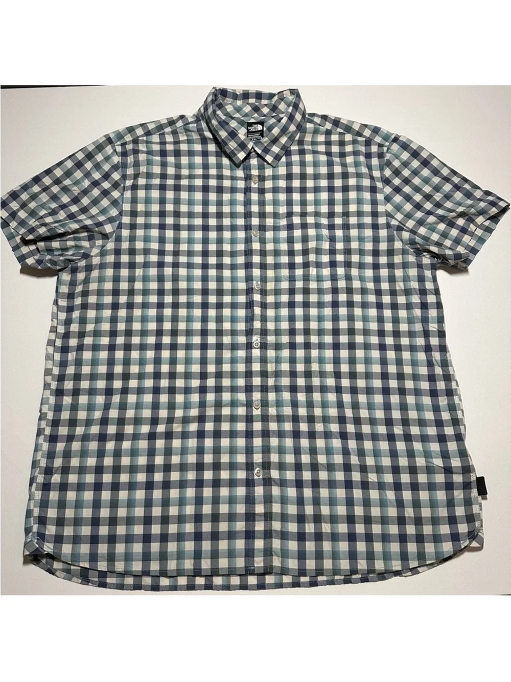 The North Face Short Sleeve Active Button Down Plaid Shirt - Mens XXL